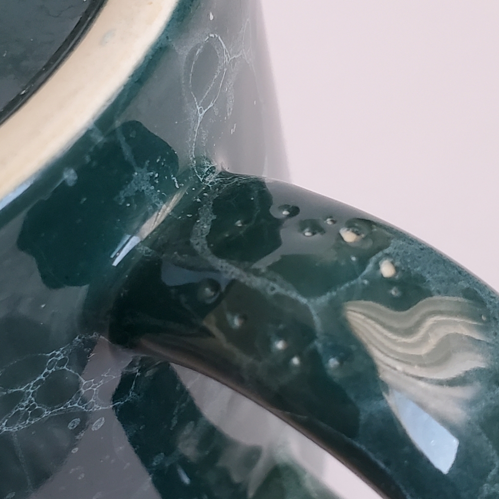 Green Mug With Marble Pattern Design - Picture 8 of 10